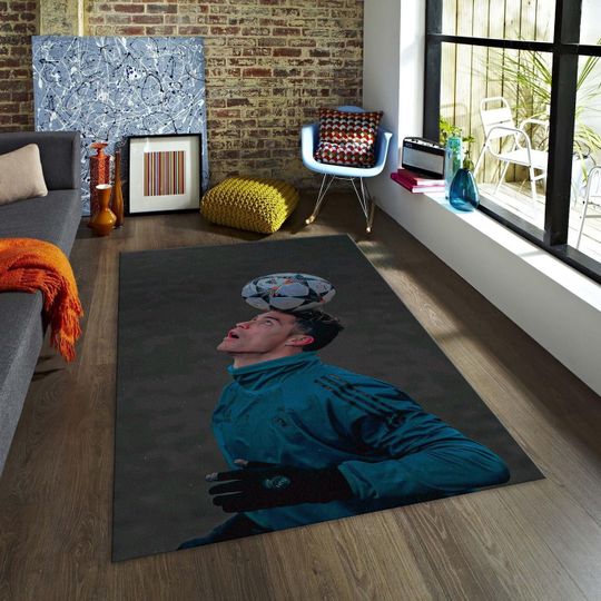 Ronaldo Rug, GOAT Rug, Legendary Player, Cristiano Ronaldo Rug, Rêal Madrid Rug