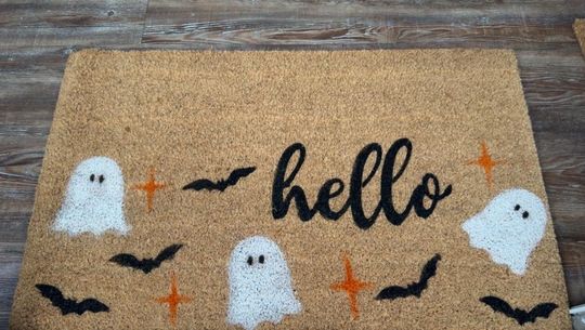 Hello Halloween Mat