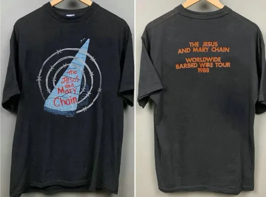 Vintage 1988 The Jesus And Mary Chain Band Tour T-shirt