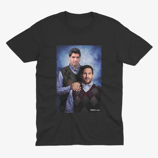 Luis Suarez & Lionel Messi T Shirt | Barcelona T Shirt | Lionel Messi Barcelona