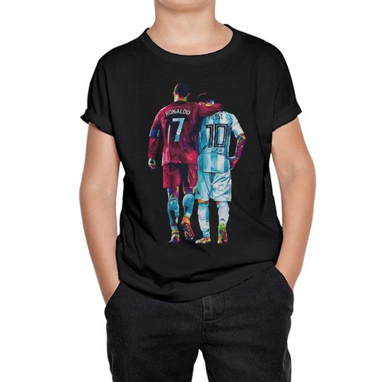 Lionel Messi and Cristiano Ronaldo T-Shirt, Football Legends