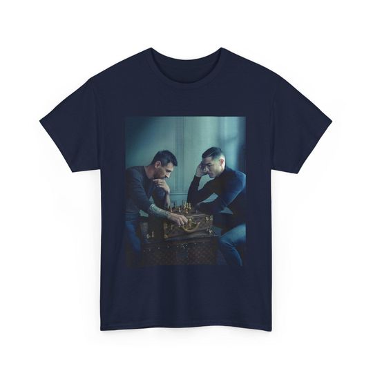 Messi And Ronaldo Chess Picture Pre- World Cup Graphic Tee