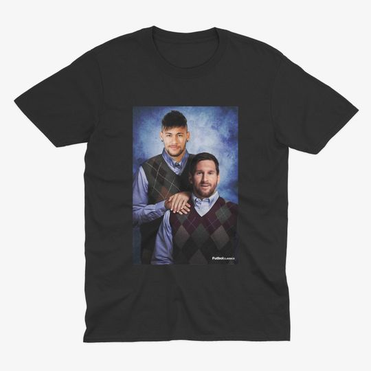 Neymar & Lionel Messi T Shirt | Barcelona T Shirt | Lionel Messi Barcelona