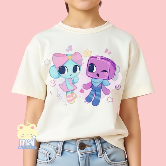Roblox | Dandys World Character Poppy Boxten Unisex Youth Shirt | Video Gamer Boys Girls Birthday Gift Present |