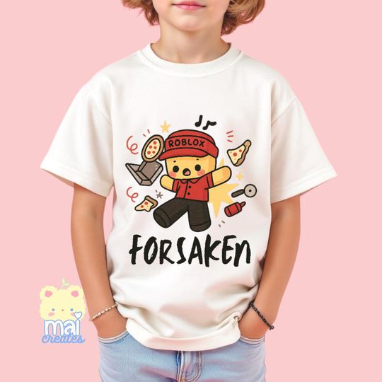Roblox | Forsaken Elliot Unisex Youth T-Shirt | Video Gamer Boys Birthday Gift Present