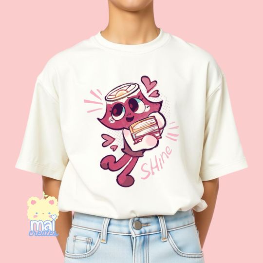 Roblox | Dandys World Character Brightney Unisex Youth T-Shirt | Video Gamer Boys Girls Birthday Gift Present |