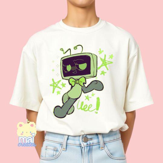 Roblox | Dandys World Character Vee Unisex Youth T-Shirt| Video Gamer Boys Girls Birthday Gift Present |