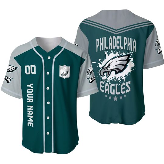 Philadelphia Team Eagless Personalized Baseball Jersey