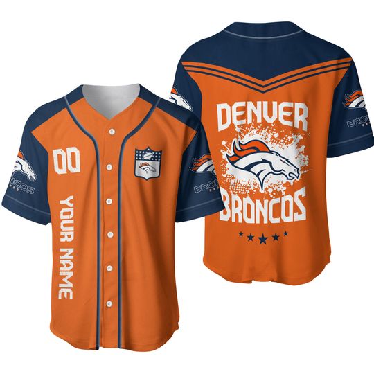 Denver Football Team Broncoss Personalized Baseball Jersey