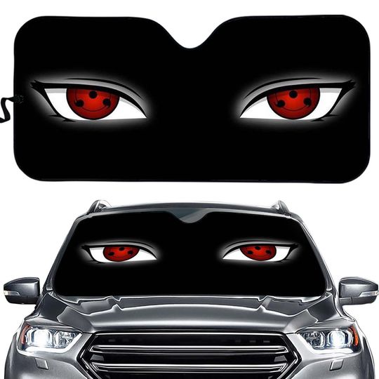 Narutoo Sharingan Sunshade Car Sun Protection Windshield Auto Accessory