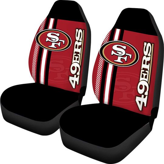 San Francisco 49ers football Printed Logo Car Seat Cover-Set of Two
