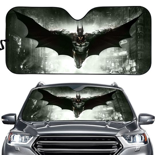 Batman Cartoon Gift Auto Sun Shade, Car Sun Shades 57x27.5 Inch, Auto Sun Shade, Car Screen Decor