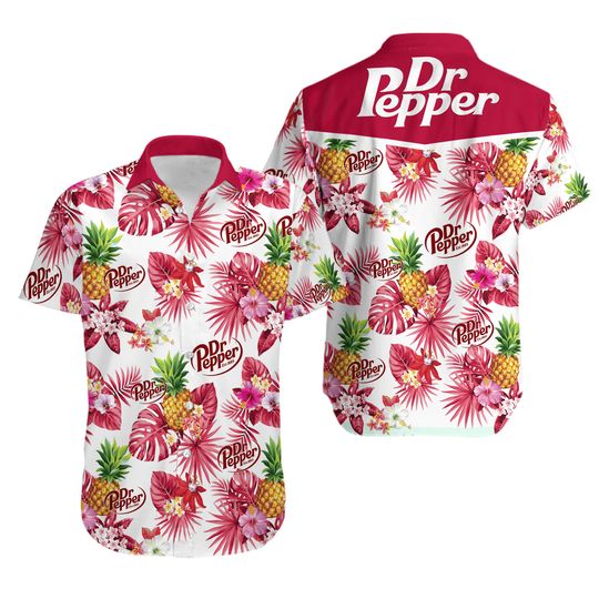 Dr Pepper Shirt, Dr Pepper Shorts, Dr Pepper Hawaiian Shirt, Button Down Shirt, Dr Pepper Soda Shorts, Diet Dr Pepper Button Shirt