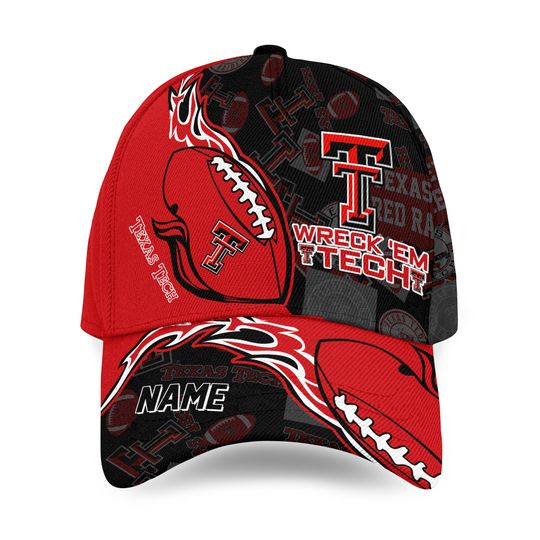 Texas Tech Red Raiders Personalized Classic Cap For Fan, Texas Tech Red Raiders Game Day Football Cap, Texas Tech Red Raiders Team Football Cap