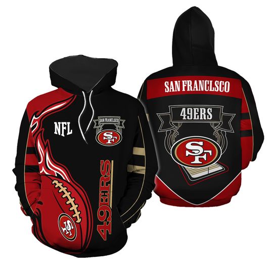San Francisco 49ers 3D Printed Hooded Pocket Pullover Hoodie 3d - all printed