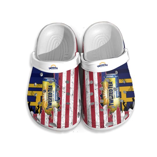 Twisted Tea Clogs, Twisted Tea Shoes, Tie Dye Lover Twisted Tea Clogs, Twisted Tea Gifts, Summer Shoes, Clogs For Men, Women Clogs