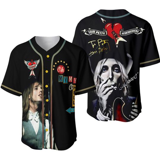 Tom Petty Wildflowers Heartbreakers Baseball Jersey