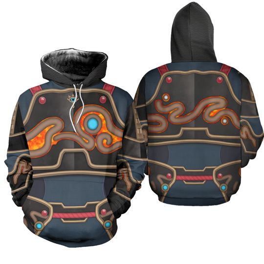 The Legend Of Zelda Ancient Armor Cosplay Hoodie Joggers, Totk Characters Costume Cosplay 3D, Video Game Fan Merch Gifts