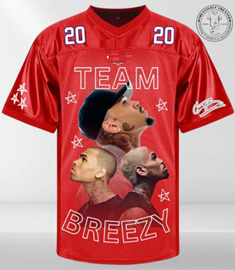 Team Breezy XX Fan Jersey  Red Limited Edition