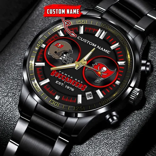 Tampa-Bay-Team Buccaneer Football Stainless Steel Watch