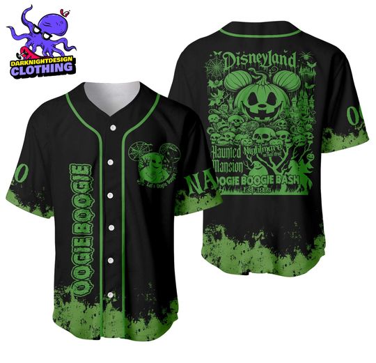 Discover Oogie Boogie Personalized Baseball Jersey, Halloween Jersey Shirt Gift, Nightmare Before Christmas Jersey, Disney Halloween Shirt