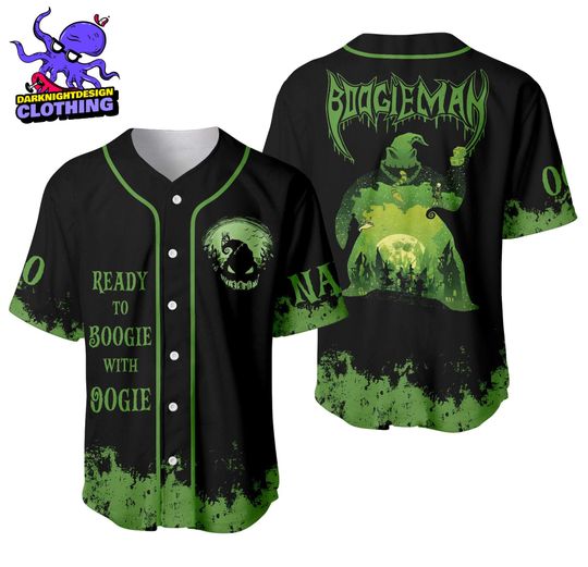 Discover Oogie Boogie Bash Personalized Baseball Jersey, Halloween Jersey Shirt Gift, Nightmare Before Christmas Jersey, Halloween Shirt