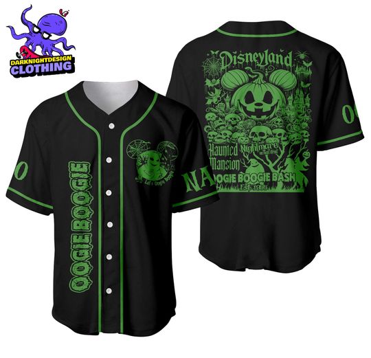 Discover Let's Oogie Boogie Personalized Baseball Jersey, Halloween Jersey Shirt Gift, Nightmare Before Christmas Jersey, Halloween Shirt