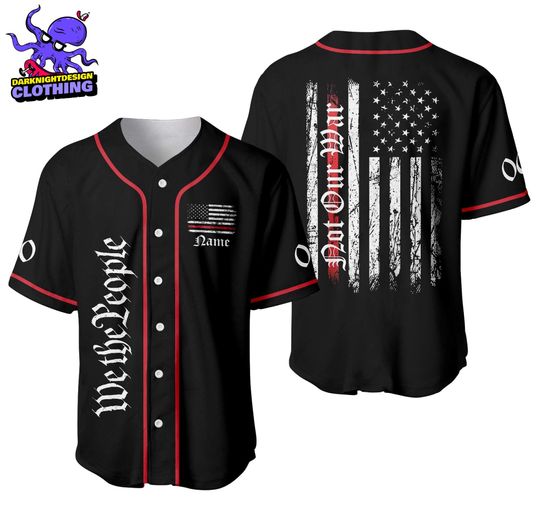 Discover We The People Personalized Baseball Jersey, Patriotic Jersey, Constitution Jersey, Independence Day Gift, Freedom Est 1776 Tee