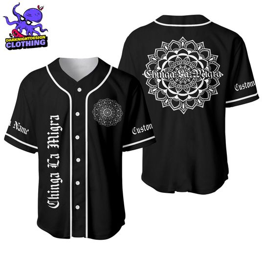 Discover Chinga La Migra Personalized Baseball Jersey, Abolish Ice Protest Baseball Jersey, No Human Is Illegal, Latino Protest Tee