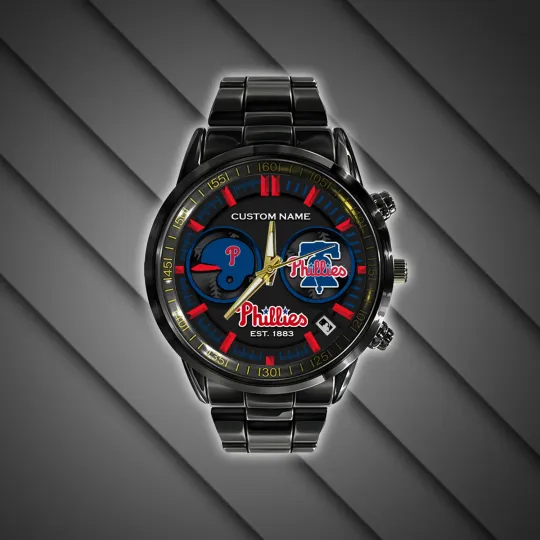 Discover Philadelphias Team Phillies Stainless Steel Watch