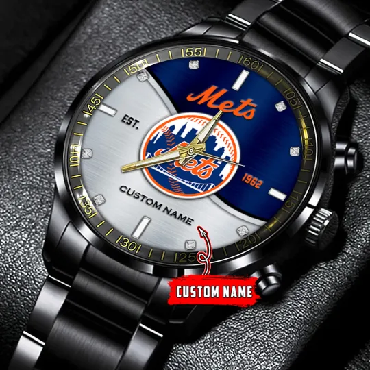 Discover New York Team Mets Baseball Stainless Steel Watch