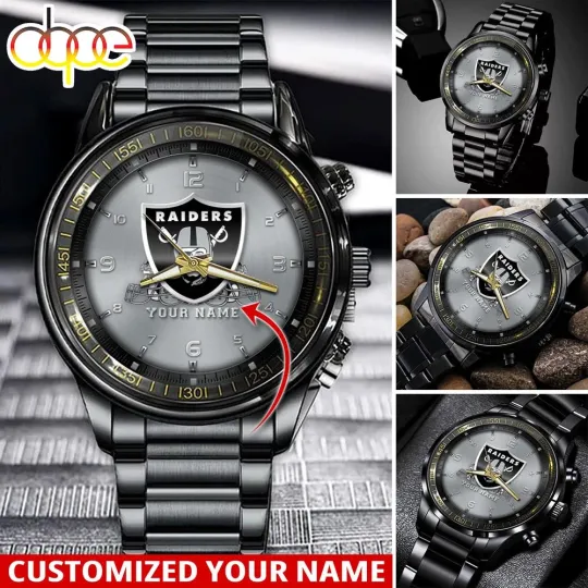 Custom Vegas Team Raiders Sport Stainless Steel Watch