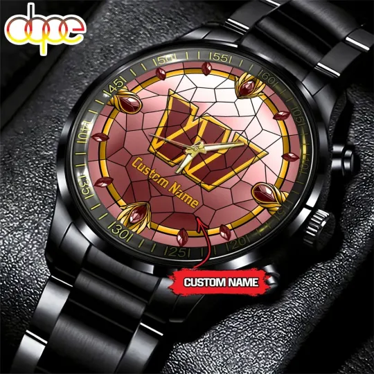 Discover Custom Washingtons Team-Commander Stainless Steel Watch