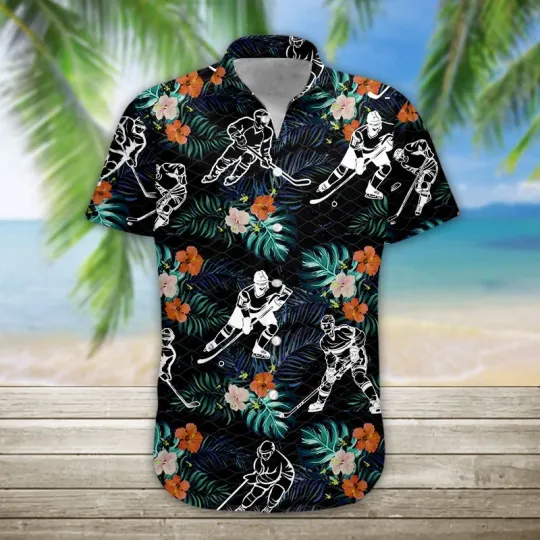 Discover Hockey Aloha Hawaiian Shirt
