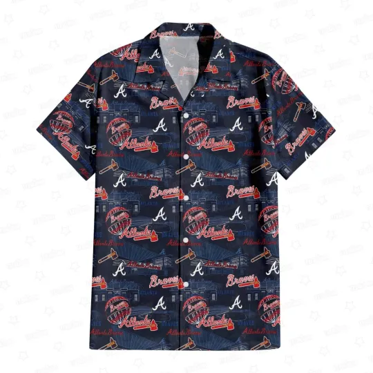 Atlanta Braves Truist Park Hawaiian Shirt, Gift for Fan