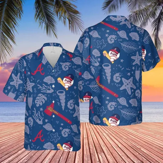 Atlanta Braves Ocean Depths Hawaiian Shirt, Gift for Fan