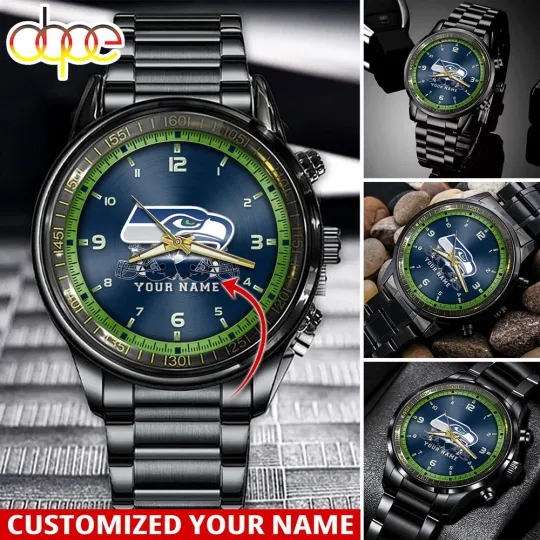 Discover Custom Seattles-Team Seahawk Sport Stainless Steel Watch