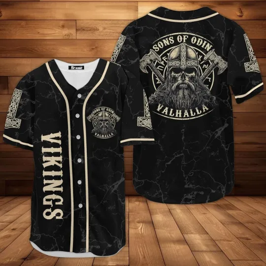 Discover Vikings Baseball Jersey Shirt