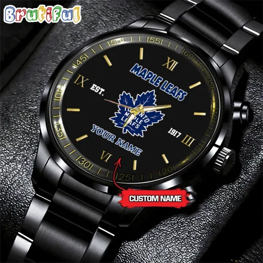 Discover Custom Torontos Team -Maple-Leaf Hockey Stainless Steel Watch