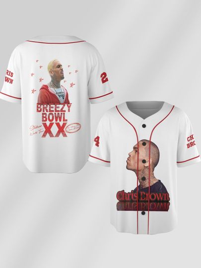 Discover Chris Brown Breezy Bowl XX Tour 2025 Jersey, Breezy Bowl Jersey