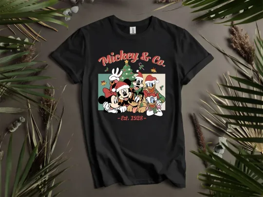 Discover Mickey Est 1928 Christmas T-Shirt Men Women Unisex