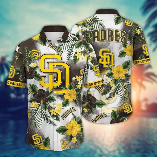 Discover San Diego Padres Paradise Bloom Hawaiian Shirt, Gift for Fan
