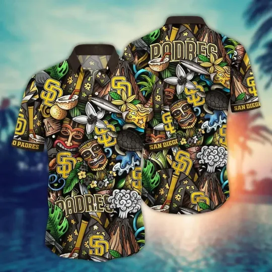 San Diego Padres Island Tiki Adventure Hawaiian Shirt, Gift for Fan