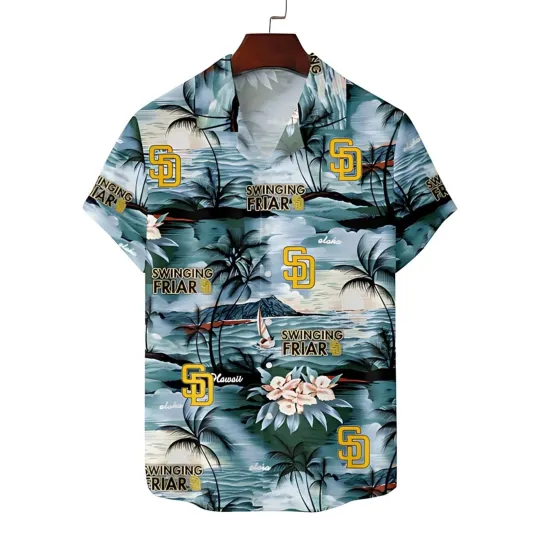Discover San Diego Padres Coastal Classic Hawaiian Shirt, Gift for Fan