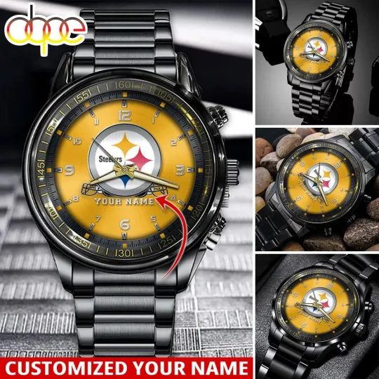 Discover Custom Pittsburghs Team-Steeler Sport Stainless Steel Watch