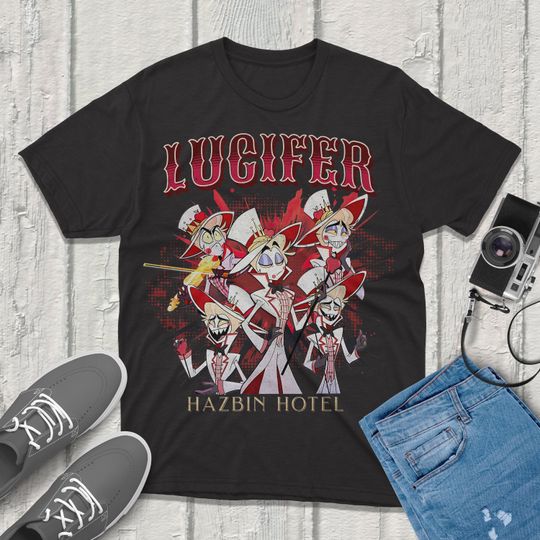 Lucifer Hazbin Hotel Retro T-Shirt