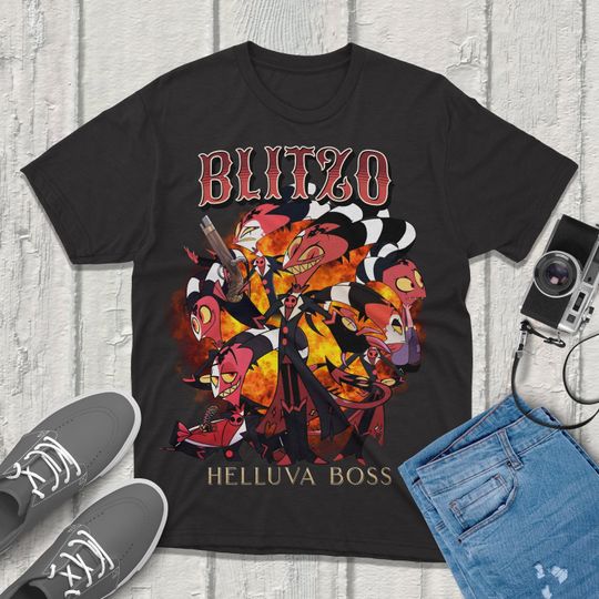 Discover Blitzo Helluva Boss T-Shirt: Stylish Trendy Apparel Featuring Your Favorite Characters