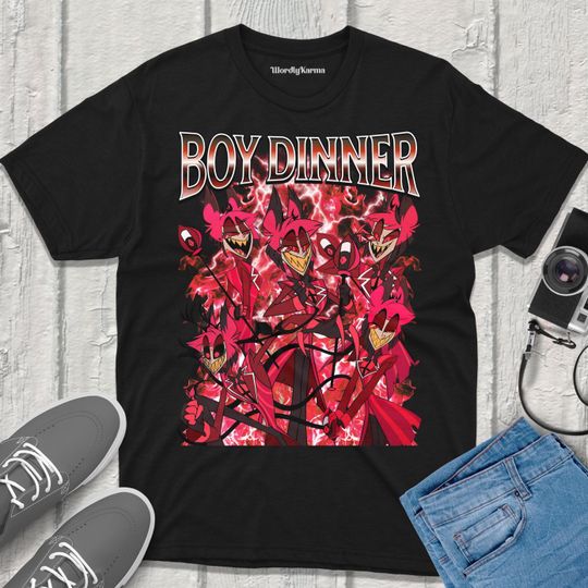 Discover Alastor Hazbin Hotel Retro fanmerch T-Shirt