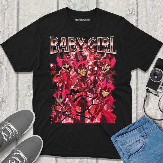 Discover Alastor Hazbin Hotel Retro fanmerch T-Shirt