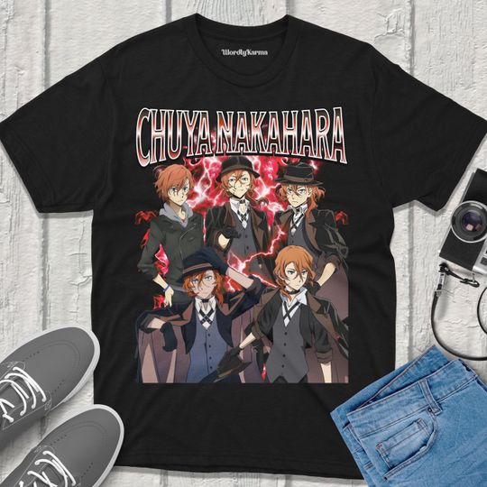 Chuya Bungou Stray Dogs T-Shirt Anime Vintage Streetwear